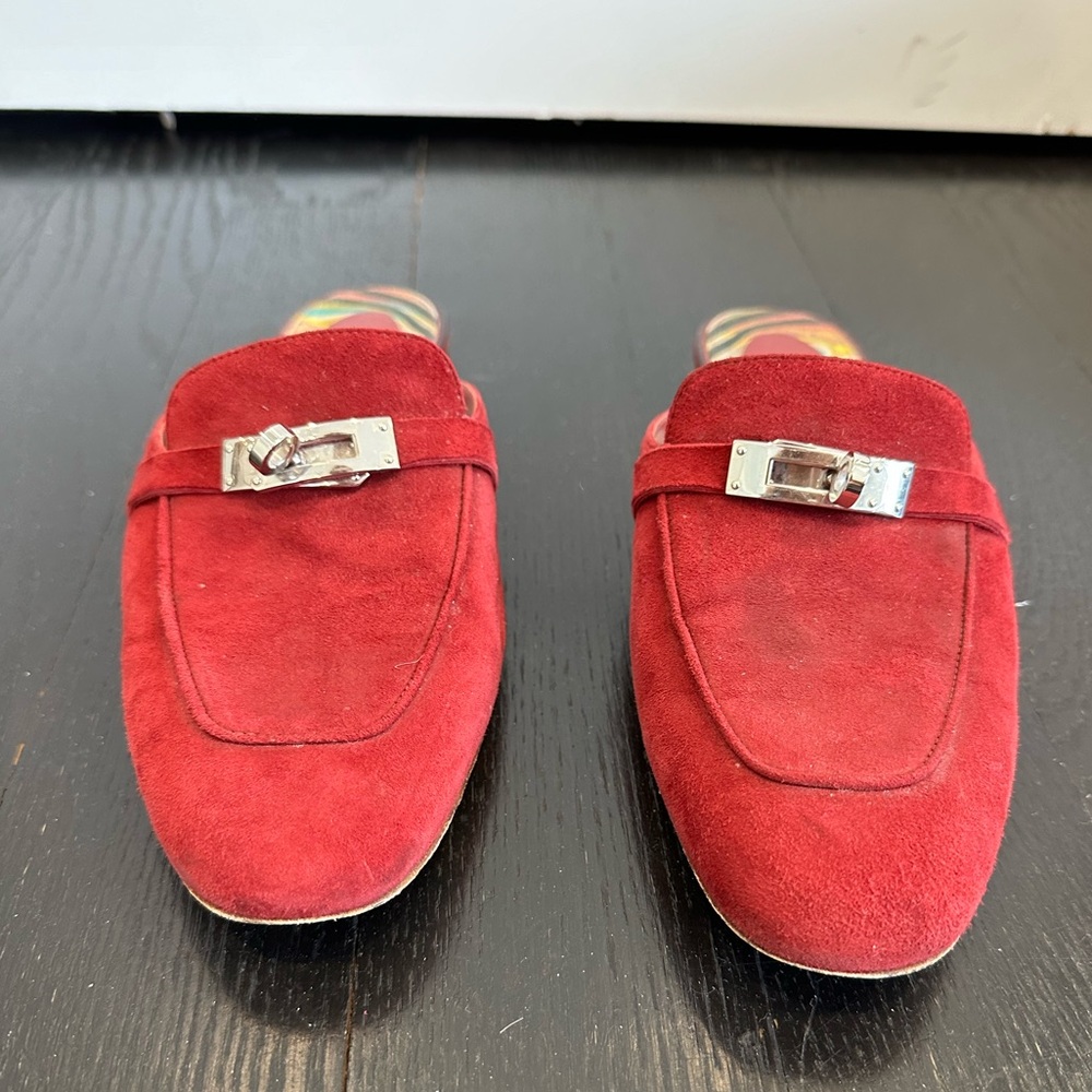 Hermes Oz Mule Slide Slipper Shoe Flat - Picture 2 of 8